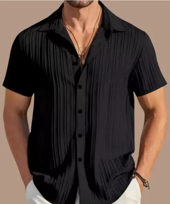 Men Stylish Sugar Cane Black Shirt