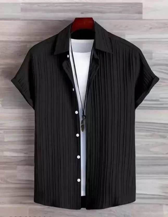 Men Stylish Sugar Cane Black Shirt