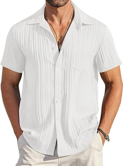 Men Stylish Sugar Cane White Shirt